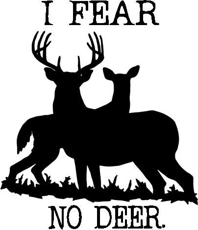 Hunting Deer Diecut Decal 04