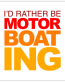id rather be boating square sticker