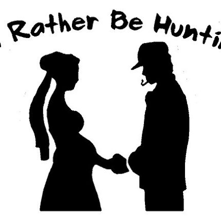 Id Rather Be Hunting Hunting Decal