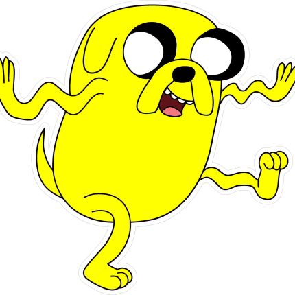 JAKE THE DOG FUNNY CARTOON STICKER 2