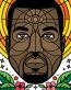 Kanye 2020 for President funny political sticker STAIN GLASS