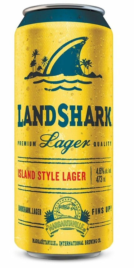 LANDSHARK CAN SHAPED BEER STICKER