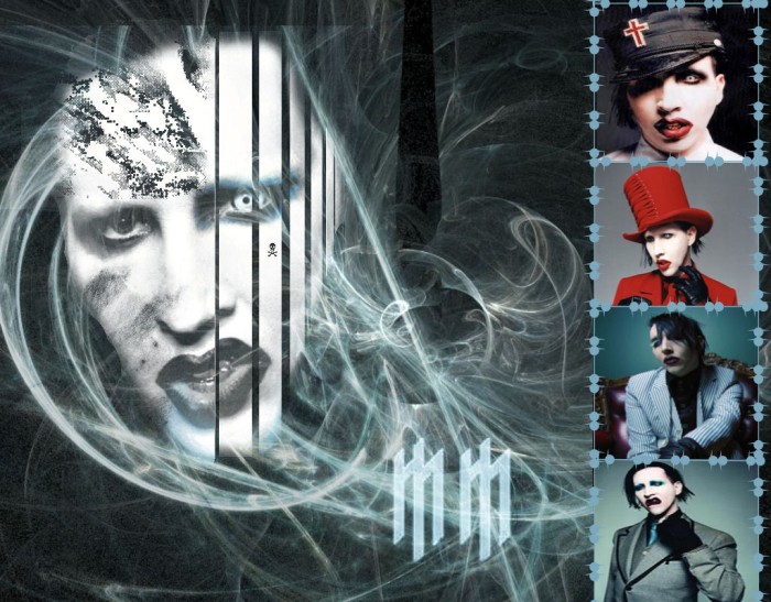 Marilyn Manson 3 Color Band Decal