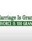 MARRIGE IS GRAND FUNNY BUMPER STICKER