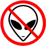 no aliens sticker