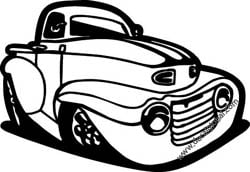 Old Truck Decal 2