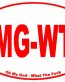 OMG WTF OVAL STICKER