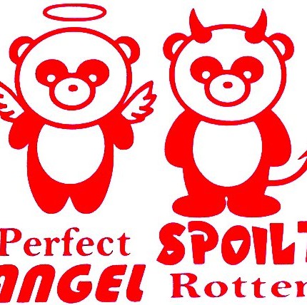 Perfect Angle Spoiled Rotten Diecut Girl Decal