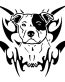 pitbull tribal decal 3