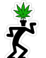 POT HEAD FUNNY WEED STICKER