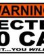 Protected By Funny Warning Sticker 07