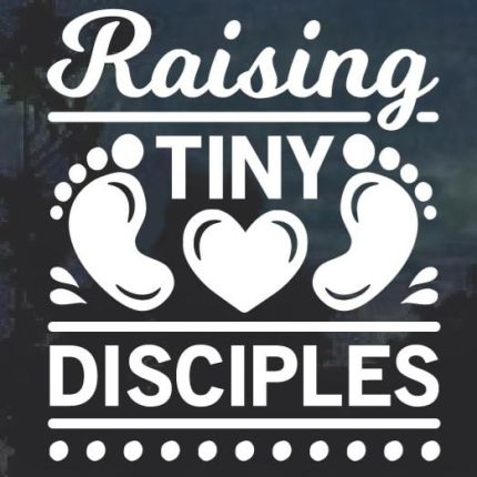 Raising Tiny Disciples Baby on Board Decal Sticker