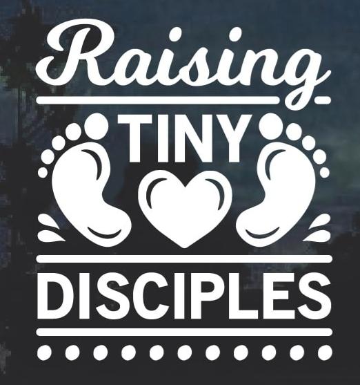 Raising Tiny Disciples Baby on Board Decal Sticker