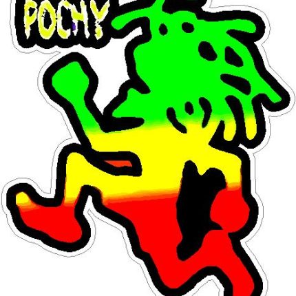 rasta pochy sticker