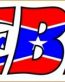 REBEL FLAG FILL STICKER 66 PAIR