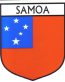 Samoa Flag Crest Decal Sticker