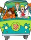 SCOOBY VAN GROUP STICKER FUN ONE