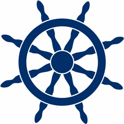 Ship Steering Wheel Helm Sea Wall Sticker 2