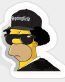 SIMPSON EAZY HOMER Sticker