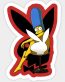 SIMPSON Maggie Simpson Playboy Sticker