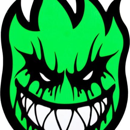 skateboard logo GREEN drip sticker