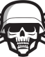 skull-crossbones military-sticker