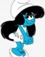 SMURF GIRL STICKER 1