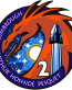 spacex crew dragon mission 2 logo sticker