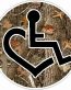 3E LOVE camo nature circular sticker