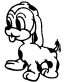 Puppy vinyl auto decal