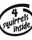 4 Squirrels Inside Decal