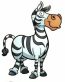 African Animal Cartoon Sticker 2
