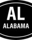 Alabama Oval Decal
