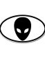Alien Oval Sticker