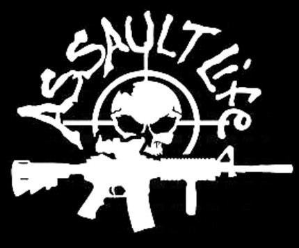 ASSAULT-LIFE-Vinyl-Decal-Stickers-GUN-Rights