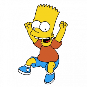 bart-simpson-HAPPY DANCE Sticker - Pro Sport Stickers