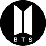 bts logo band sticker