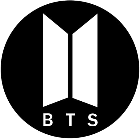 bts logo band sticker