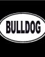 Bulldog Oval Decal