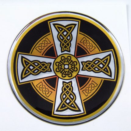 Celtic Dome 1 3D Chrome Background Adhesive Car Badge