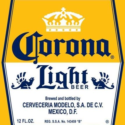 corona light LOGO STICKER