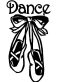 Dance Shoes Vinyl Diecut Decal
