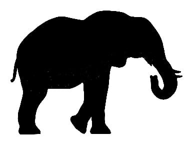 Elephant Decal 017