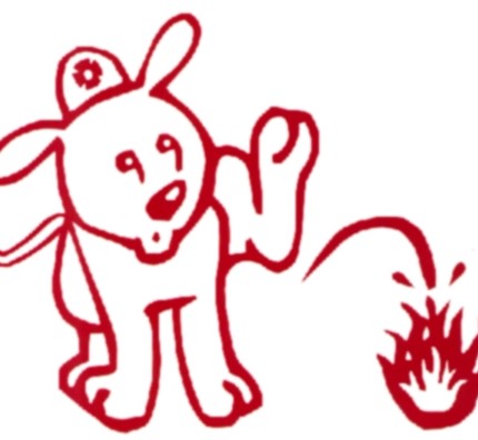 Firefighter Puppy Decal