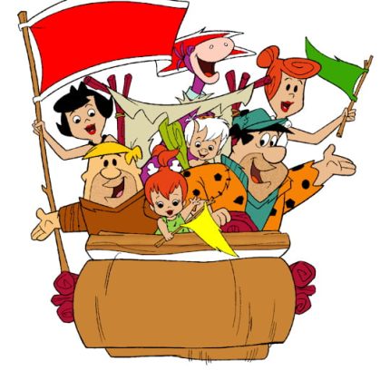 Flintstones and Rubbles in  Car Color Decal Sticker