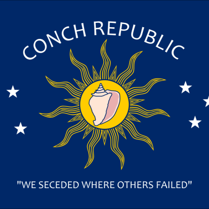 Florida Key West City Flag Sticker