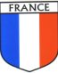 France Flag Crest Decal Sticker