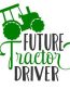 future tractor driver sticker