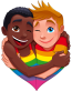 gay boys toon sticker