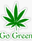 Go Green Leaf Sticker